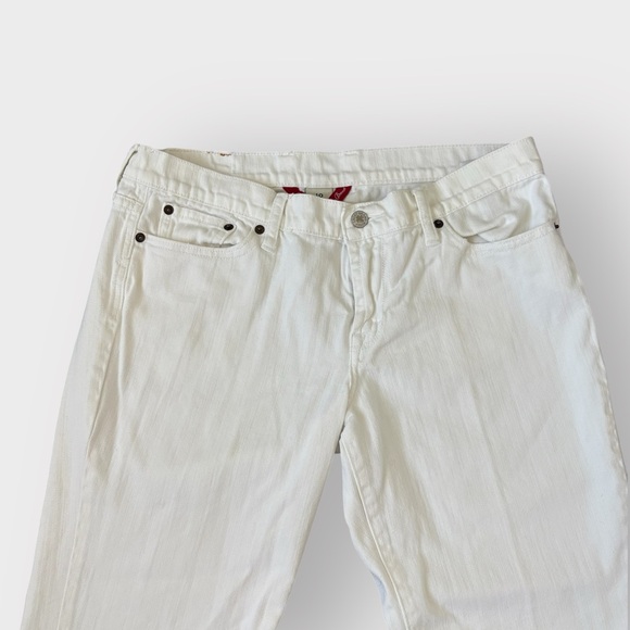 Lucky Brand White Sweet n' Low Boot Cut Reg Inseam Jeans, Vintage 10 x 30 - Picture 2 of 6